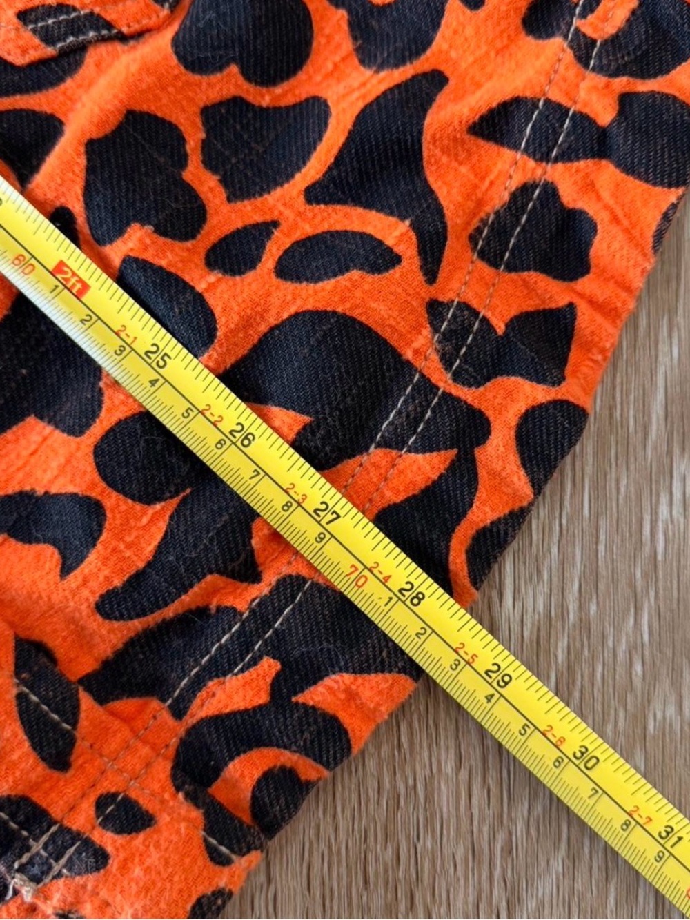 BDG Orange and Black Camo Button-Front Shirt Jacket M - Picture 5 of 5